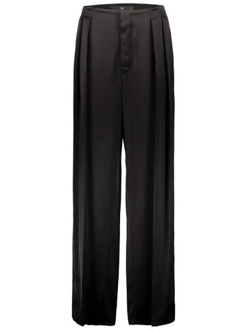 Sapio Pant With Pleats In Double Viscose Satin Clothing - SAPIO - BALAAN 1