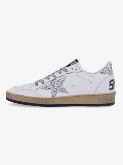 Ball Star Heel Tab Low Sneakers White Silver - GOLDEN GOOSE - BALAAN 2