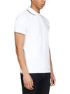 Logo Patch Short Sleeve Polo Optical White - MONCLER - BALAAN 4