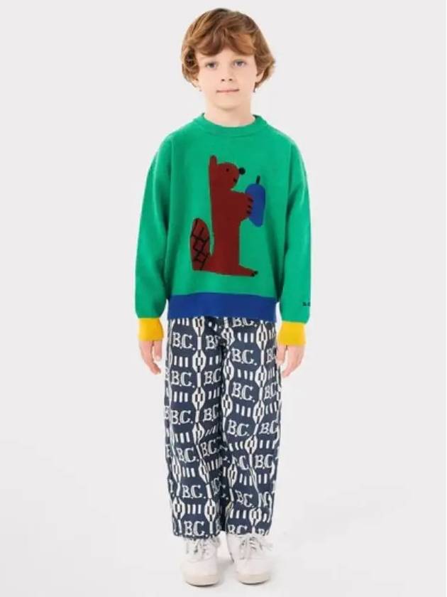 Hungry Squirrel Sweatshirt Knit Sweater B224AC117 Italian Kids - BOBO CHOSES - BALAAN 5