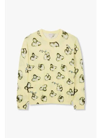 Orchid print cotton knit yellow - PAUL SMITH - BALAAN 1