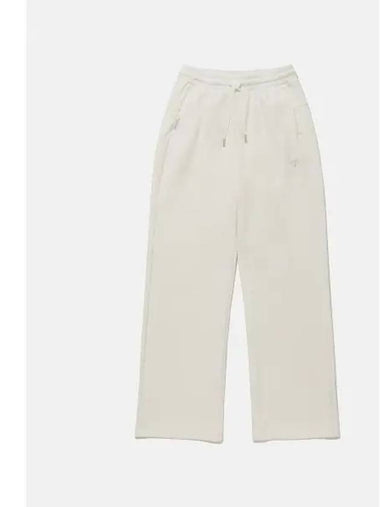 Women s Cotton Modal Straight Fit Pants Ivory SP322UFP89 - DESCENTE - BALAAN 1