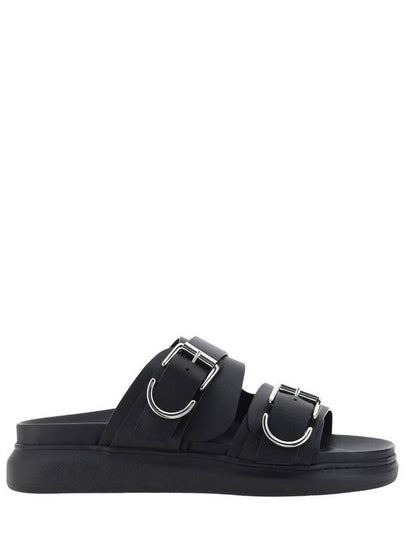 Hybrid Leather Slippers Black - ALEXANDER MCQUEEN - BALAAN 2