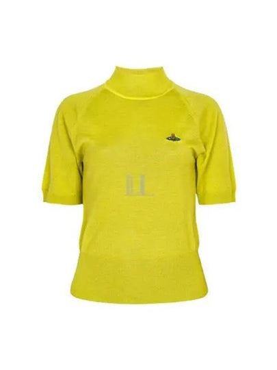 Women's Wool Silk Knit TopYellow - VIVIENNE WESTWOOD - BALAAN 2