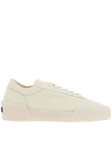 beige leather low minimalist aerobic sneakers - FEAR OF GOD - BALAAN 1