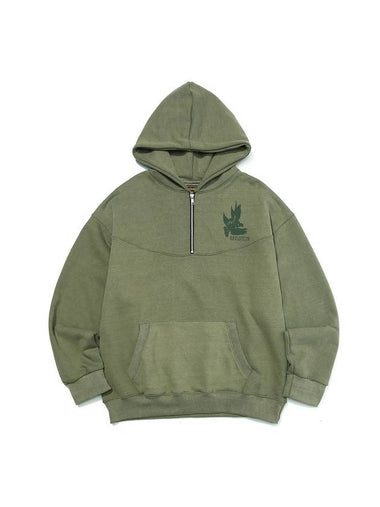 Symbol Zipper Hoodie Khaki - OGARP - BALAAN 1