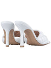 Quilted Sandals Heel White - BOTTEGA VENETA - 6