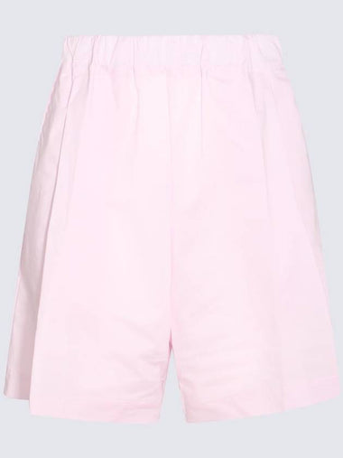 Laneus Pink Cotton Shorts - LANEUS - BALAAN 1