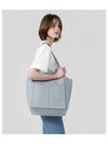 JEANS Women s Blue Gray CKJ Cinched PU Convertible Shopper Bag DH3737 CI1 - CALVIN KLEIN - BALAAN 2