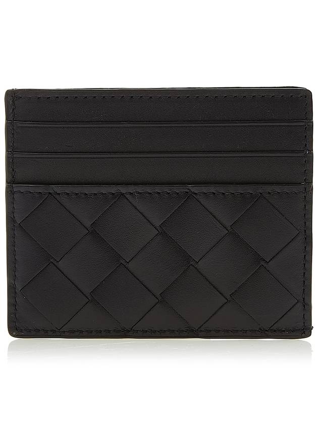 Intrecciato Leather Card Wallet Dark Navy - BOTTEGA VENETA - BALAAN 4