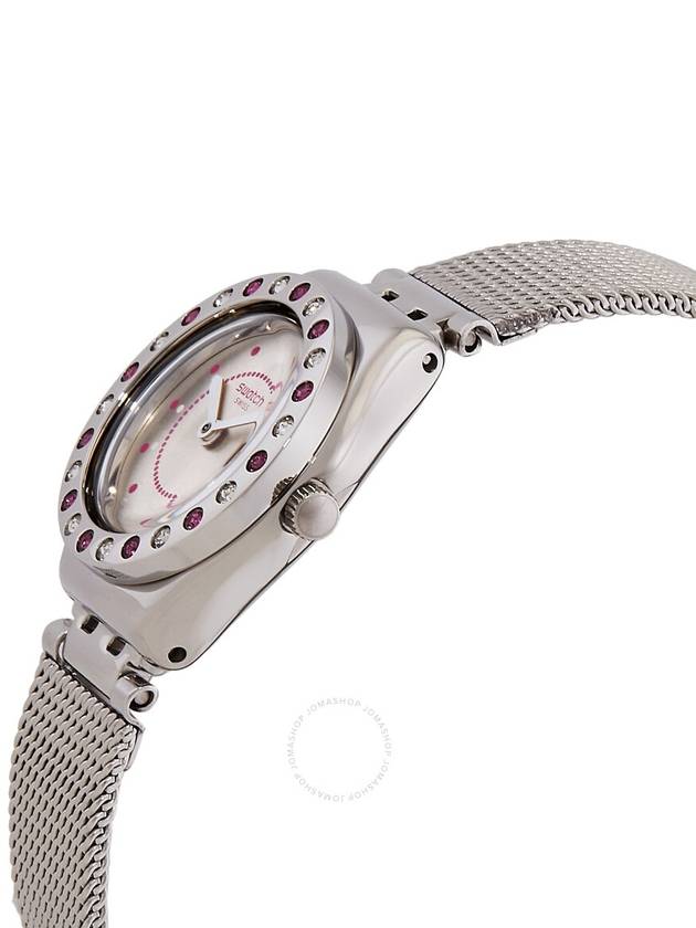 Swatch Meche Rose Quartz Crystal Silver Dial Ladies Watch YSS319M - SWATCH - BALAAN 2