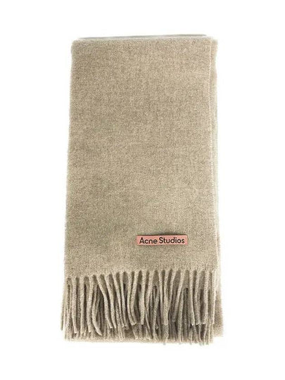 Wool Fringe Scarf Oatmeal Melange - ACNE STUDIOS - BALAAN 2