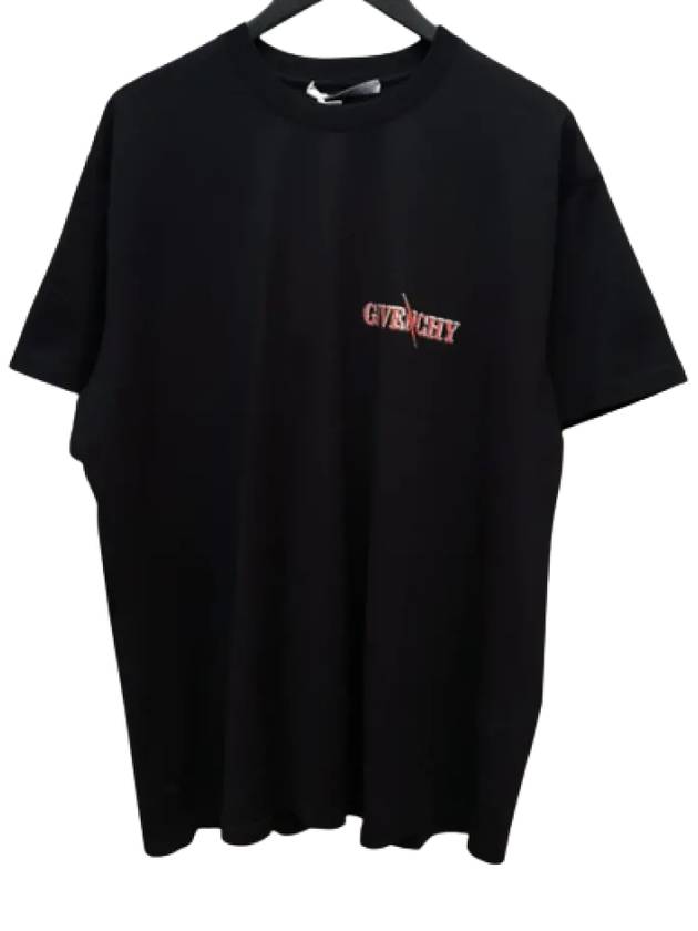 Scorpion Logo Cotton Short Sleeve T-Shirt Black - GIVENCHY - BALAAN 3