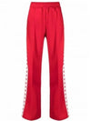 Side Star Logo Track Pants Red - GOLDEN GOOSE - BALAAN 2