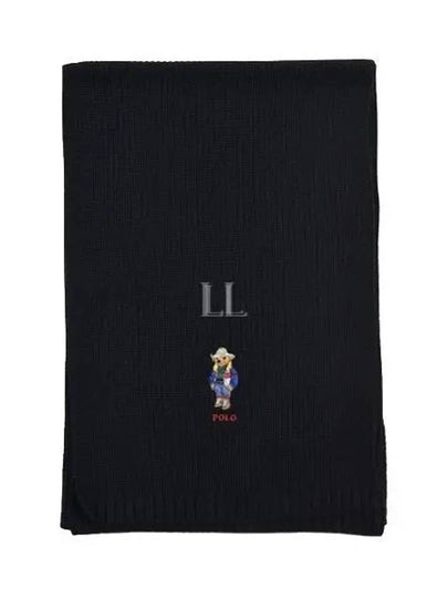 Holiday Bear Wool Muffler Black - POLO RALPH LAUREN - BALAAN 2