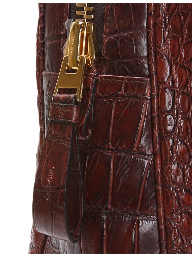 Tom Ford Burgundy Alligator Tote Bag - TOM FORD - BALAAN 7