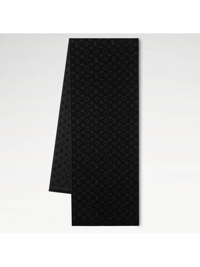 Monogram Classic Wool Scarf Black - LOUIS VUITTON - BALAAN 2