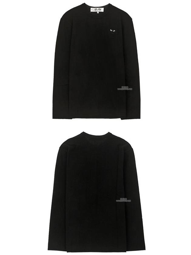 AZ-T120-051-1 Black Wappen Round Long Sleeve T-Shirt Black Men's T-Shirt TEO - COMME DES GARCONS - BALAAN 5