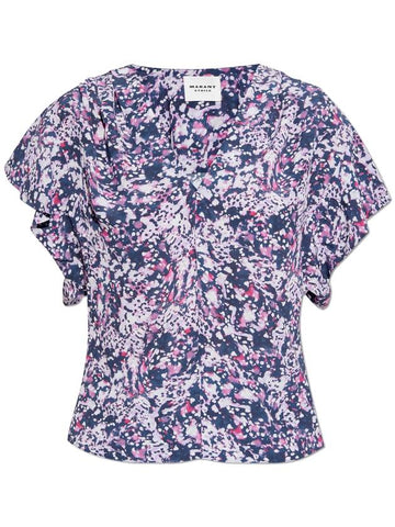 Marant Etoile Top Delocia, Women's, Purple - ISABEL MARANT ETOILE - BALAAN 1