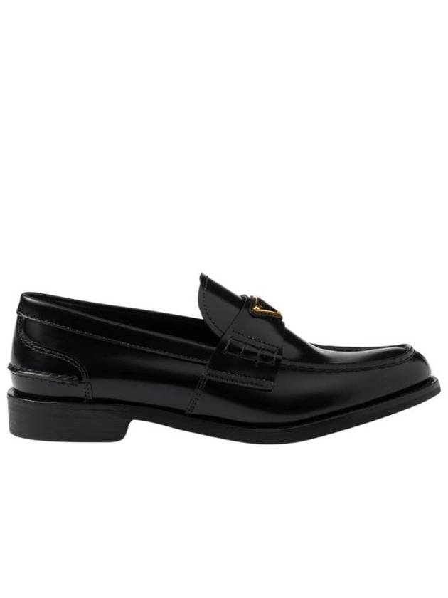 Brushed leather loafers black 1D813N 055 F0002 - PRADA - BALAAN 1