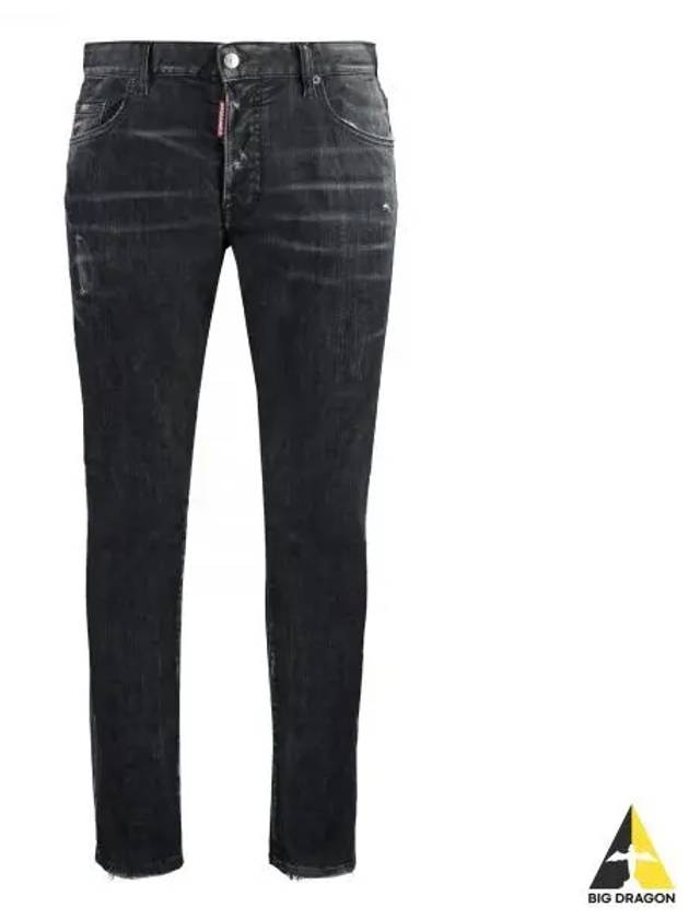 Distressed Denim Jeans Black - DSQUARED2 - BALAAN 2