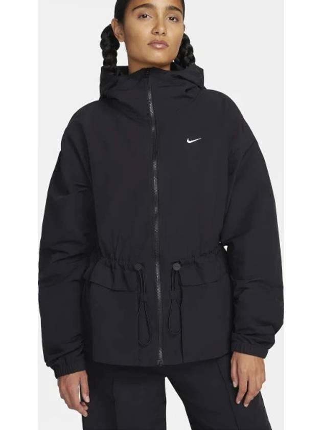 NSW Everything Woven Oversized Hooded Jacket Black - NIKE - BALAAN 4