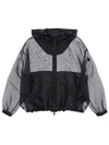 Women's Armonide Organza Zip Up Hoodie Black - MONCLER - BALAAN 2