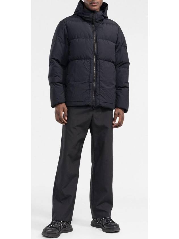 Naslan Light Watro Down Hooded Padding Navy - STONE ISLAND - BALAAN 4