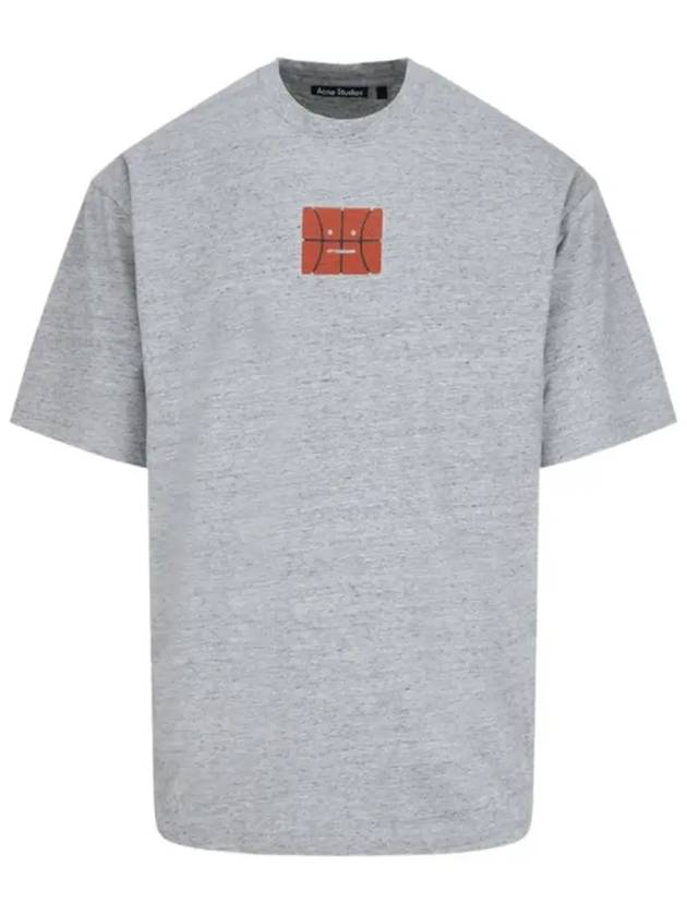 Studios Basketball Face Logo Short Sleeve T-Shirt Grey - ACNE STUDIOS - BALAAN 2