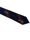 Men's Web Crest Silk Tie Navy - GUCCI - BALAAN 8