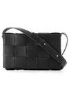 Intrecciato Cassette Cross Bag Black - BOTTEGA VENETA - BALAAN 4