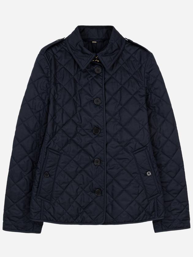 New Frankby Quilted Jacket Navy - BURBERRY - BALAAN 2