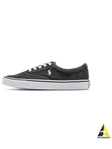 Kitten Wash Canvas Sneakers Black - POLO RALPH LAUREN - BALAAN 1