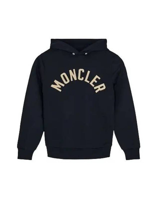 Logo Hoodie Night Blue - MONCLER - BALAAN 2