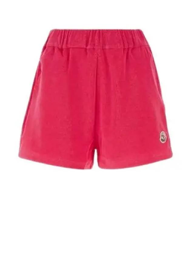 Women's Terrycloth Shorts Fuchsia - MONCLER - BALAAN 2