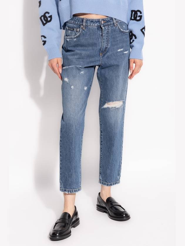 Dolce & Gabbana Jeans With Pockets, Women's, Blue - DOLCE&GABBANA - BALAAN 3