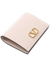 Compact V Logo Signature Calfskin Half Wallet Ivory - VALENTINO - BALAAN 6