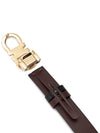 Reversible Gancini Leather Belt Black Dark Barolo - SALVATORE FERRAGAMO - BALAAN 6