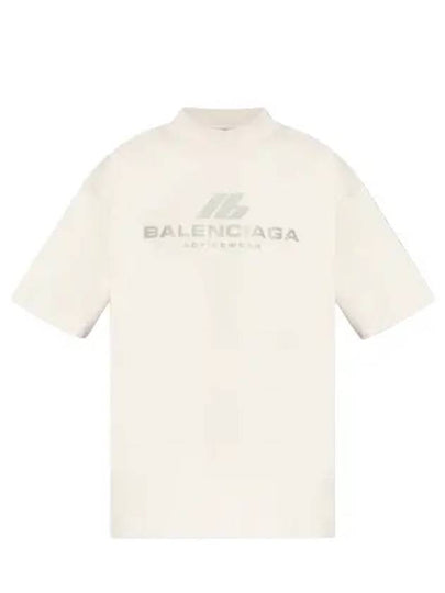 Activewear Medium Fit Short Sleeve T-Shirt White - BALENCIAGA - BALAAN 2