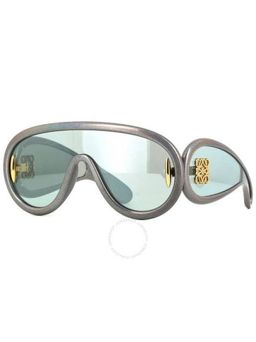 Loewe Blue Mirror Shield Men's Sunglasses LW40108I 05X 140 - LOEWE - BALAAN 1