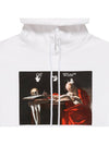 Men's Caravaggio Arrow Brushed Hoodie White - OFF WHITE - BALAAN 5