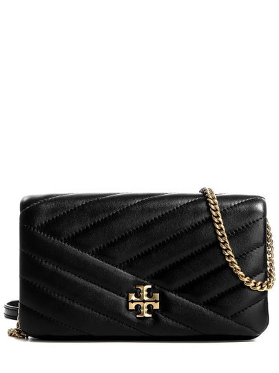 Kira Chevron Chain Cross Bag Black - TORY BURCH - BALAAN 2