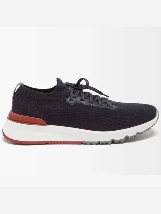 Knit Running Sneakers Navy - BRUNELLO CUCINELLI - BALAAN 2