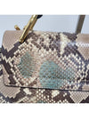 Chole Python Drew medium gold shoulder bag and tote - CHLOE - BALAAN 4