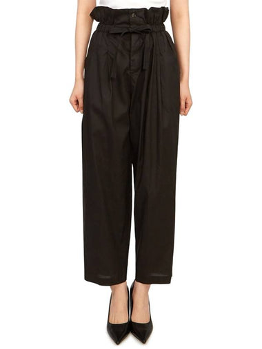 Women's Kashmir Straight Pants Black - VANESSA BRUNO - BALAAN 1