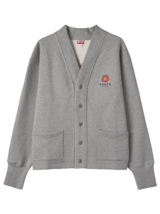 Balk flower cardigan pearl gray - KENZO - BALAAN 1