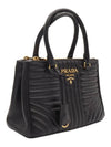 Black Leather Mini Diagram Galleria 2WAY 1BA896 2D91 - PRADA - BALAAN 3