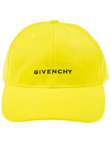 Embroidered Logo Ball Cap Fluo Yellow - GIVENCHY - BALAAN 1