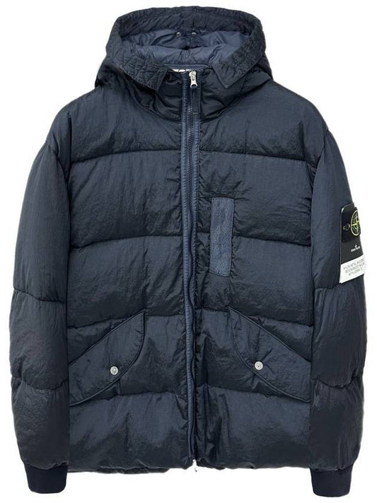 Wappen Patch Metal Econyl Down Padding Navy - STONE ISLAND - BALAAN 2