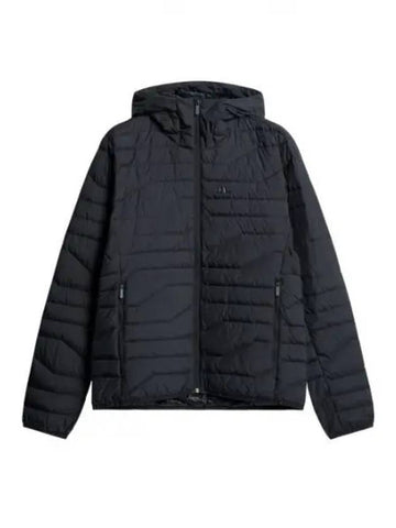 Men's Cliff Light Down Hooded Jacket Black - J.LINDEBERG - BALAAN 1